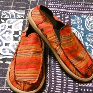 Mens SANUKS Colorful Slip-On Shoes